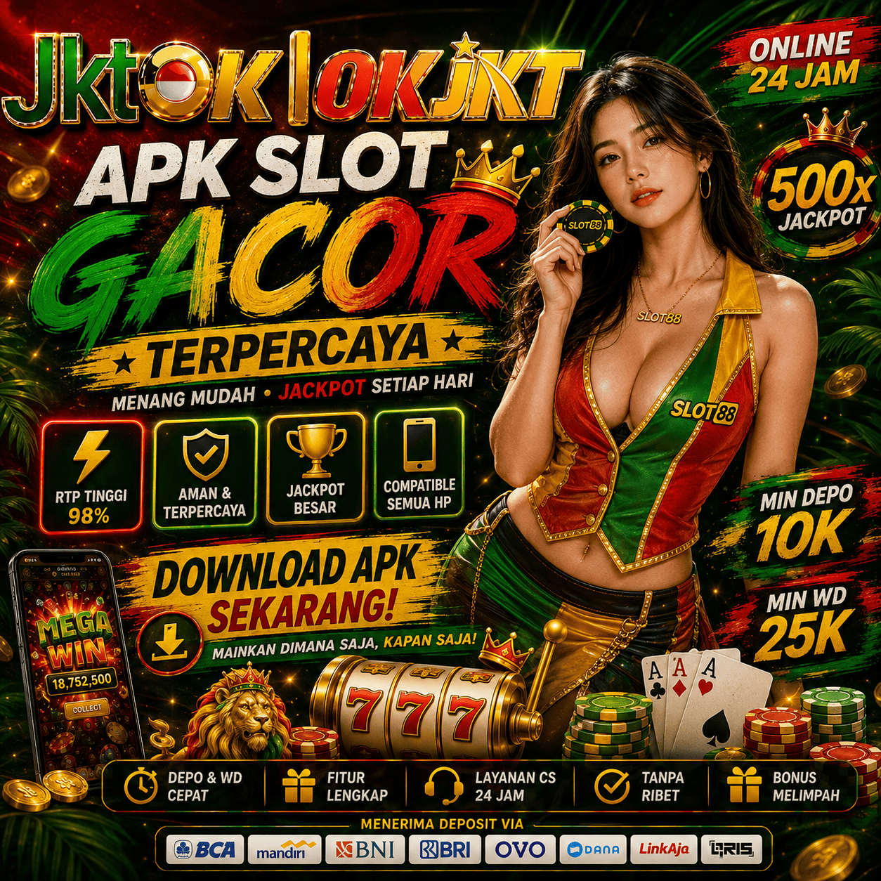 JKTOK-OKJKT Link Slot APK dan Website Terbaru